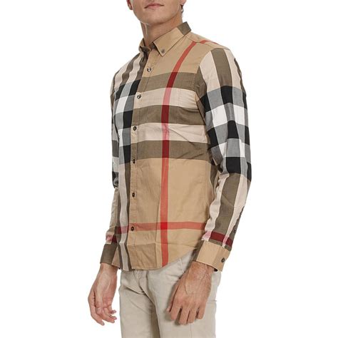 camicia burberry rossa uomo|Camicie casual e maglie da uomo Burberry.